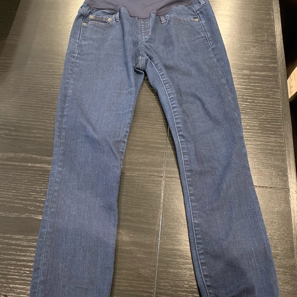 Gap maternity dark skinny jeans